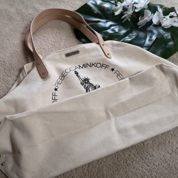 Rebecca Minkoff Cotton Canvas Tote - Picture 7 of 8